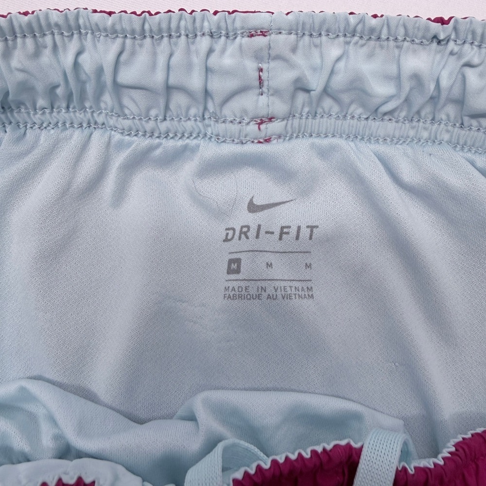 Nike Dri-FIT Tempo Running Shorts Pink Blue Mesh Womens Medium 831558-616 - Picture 3 of 9